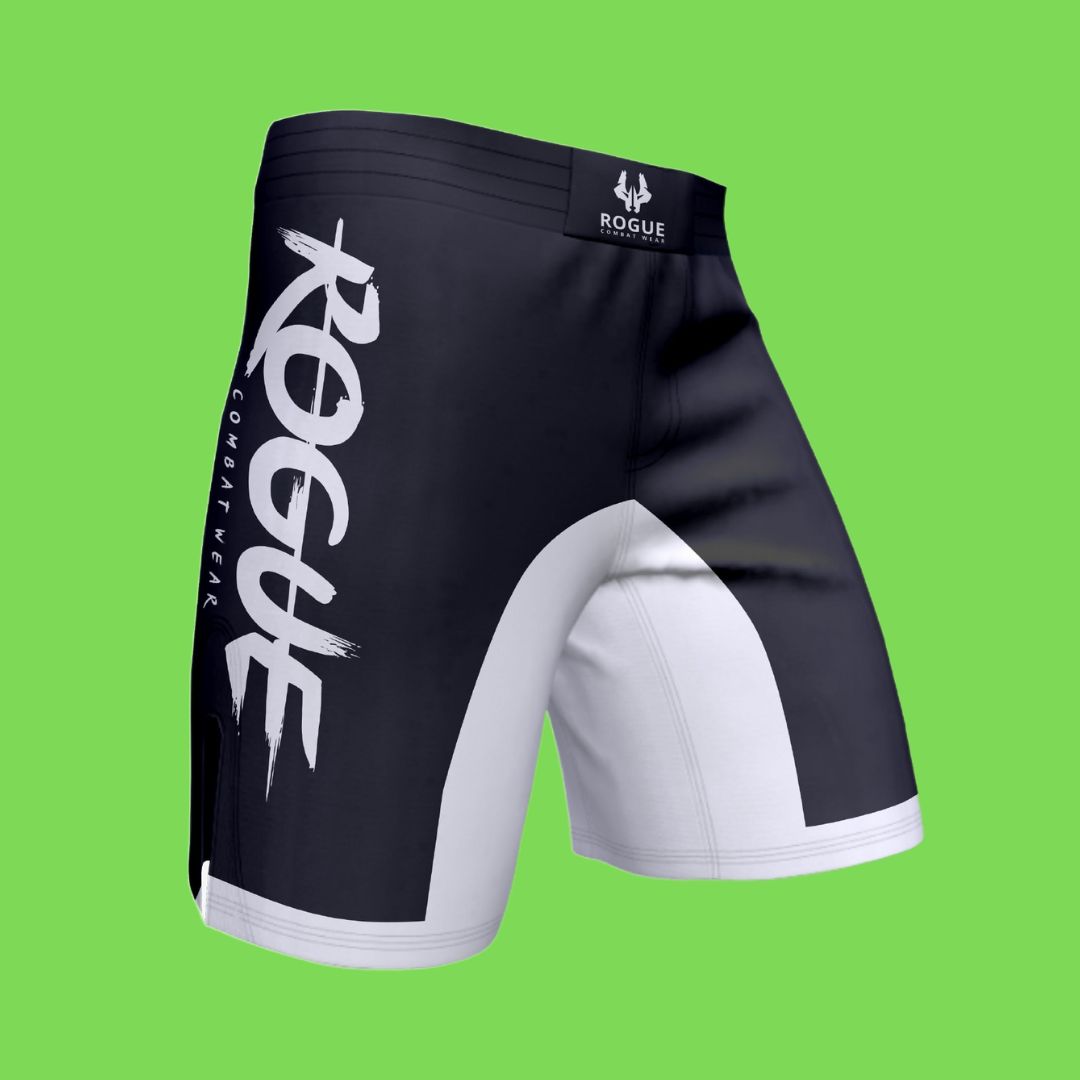 Black & White MMA Shorts